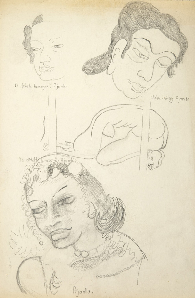 Indiai alakok vázlatai